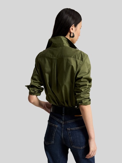 Polo Ralph Lauren Relaxed Fit Hemdbluse aus reiner Baumwolle Oliv 5