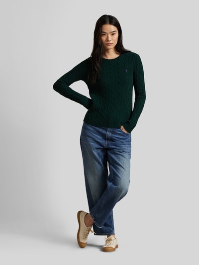 Polo Ralph Lauren Regular Fit Pullover mit Logo-Stitching Gruen 1