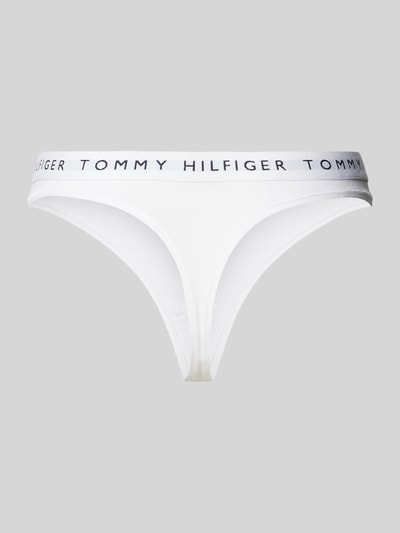 TOMMY HILFIGER String met elastische band met label, model 'TH Heritage' Wit - 3