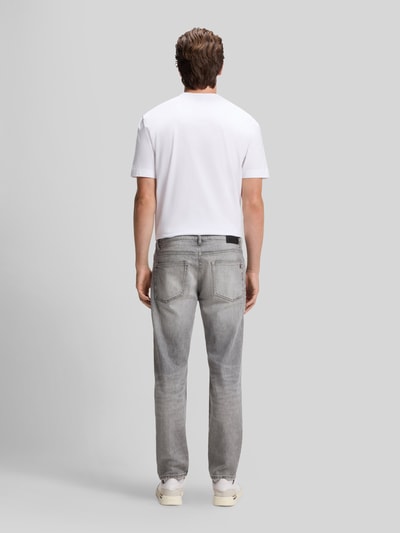 BOSS Orange Regular Fit Straight Leg Jeans aus Baumwoll-Mix mit Lyocell-Anteil Modell 'RE.MAINE-2-BO' Hellgrau 5