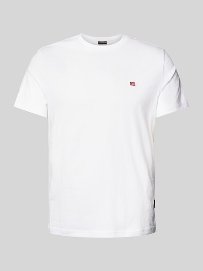 Napapijri T-Shirt mit Label-Stitching Weiss 2