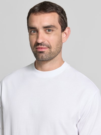 MCNEAL Regular Fit T-Shirt mit Rundhalsausschnitt Weiss 3