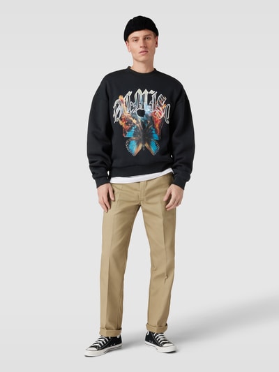 Jack & Jones Sweatshirt met ronde hals, model 'FIREFLY' Zwart - 1