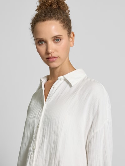 Only Oversized blouse van puur katoen, model 'THYRA' Offwhite - 3