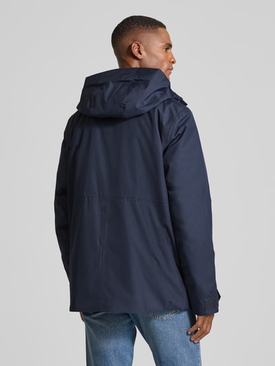 Didriksons Jack met labeldetail, model 'ADAM' Marineblauw - 5