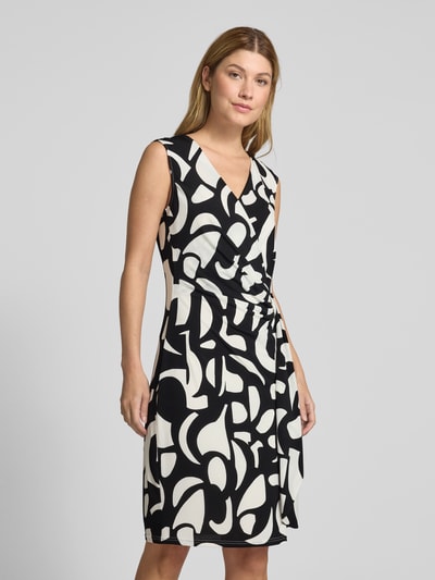 Vera Mont Knielanges Cocktailkleid in Wickel-Optik Black 4