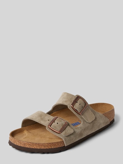 Birkenstock Sandalen mit Dornschließe Modell 'Arizona' Taupe 1