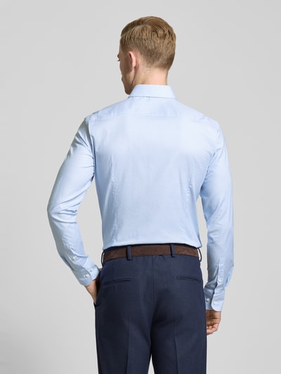 BOSS Slim Fit Business-Hemd mit Haifischkragen Modell 'Hank' Bleu 5