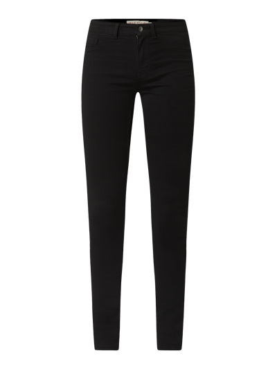 Pieces Skinny fit jeans met biologisch katoen, model 'Shape Up' Zwart - 2