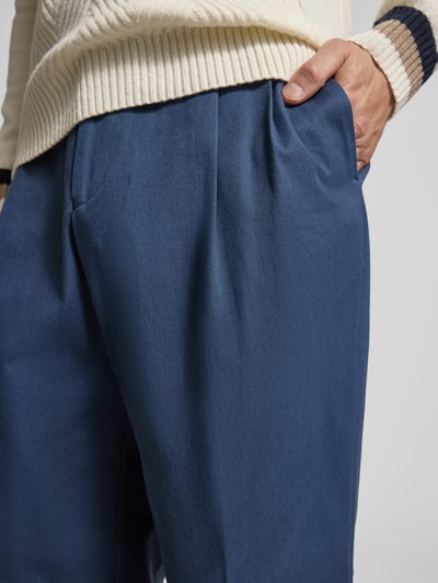 BOSS Wijde broek van katoenmix, model 'PAT' Blauw - 3