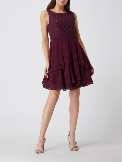 Jake*s Cocktail Cocktailkleid aus Spitze und Chiffon  Purple 1