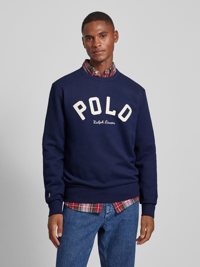 Polo Ralph Lauren Sweatshirt mit Label-Stitching Marine 4