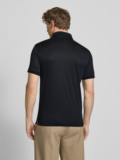 Emporio Armani Regular Fit Poloshirt mit Label-Print Marine 5