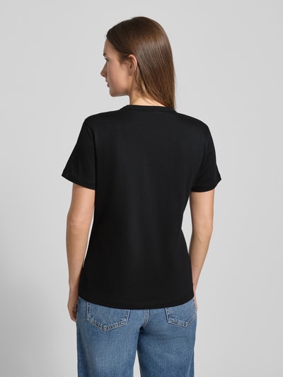 HUGO Regular fit T-shirt van puur katoen, model 'DAMACIA' Zwart - 5