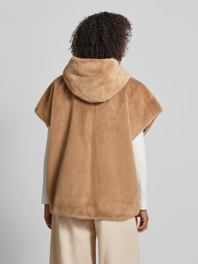 WHITE LABEL Jacke aus Kunstfell Cognac 5