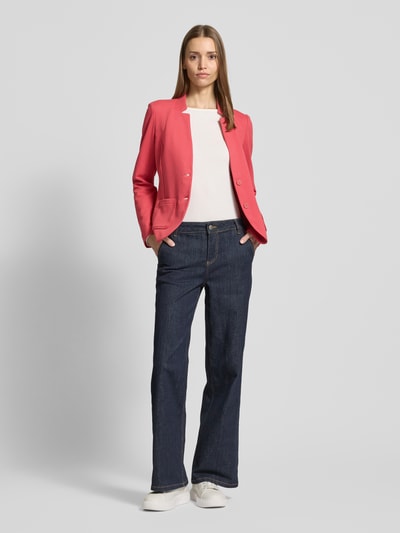 Tom Tailor Regular Fit Blazer mit Baumwoll-Anteil Pink 1