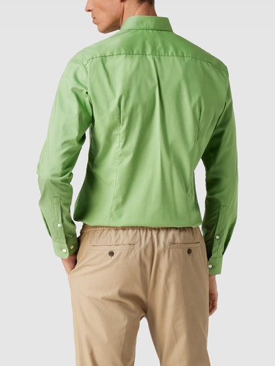 Jake*s Slim fit zakelijk overhemd met haaikraag Rietgroen - 5