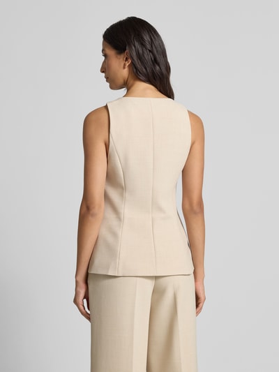 Forever New Weste mit V-Ausschnitt Modell 'Lulu' Sand 5