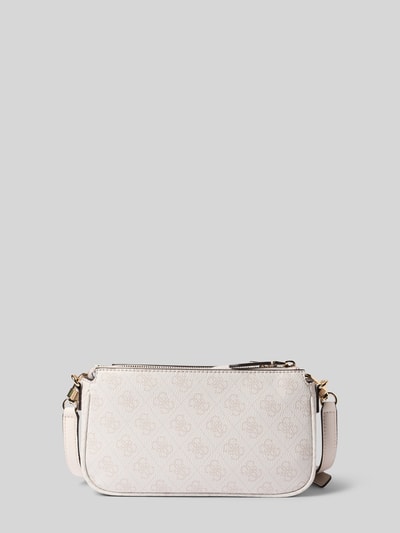 Guess Handtasche mit Label-Applikation Modell 'NOELLE' Ecru 4
