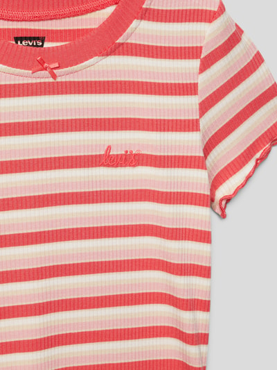 Levi’s® Kids T-shirt z wyhaftowanym logo Różowy 2