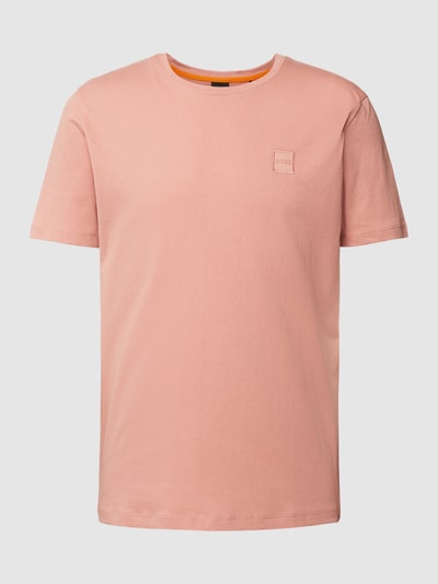 BOSS Orange T-Shirt mit Label-Detail Modell 'Tales' Hellrot 2