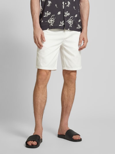 Scotch & Soda Bermuda in effen design, model 'STUART' Wit - 4