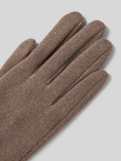 EEM Regular Fit Handschuhe mit Knopfverschluss Taupe 3