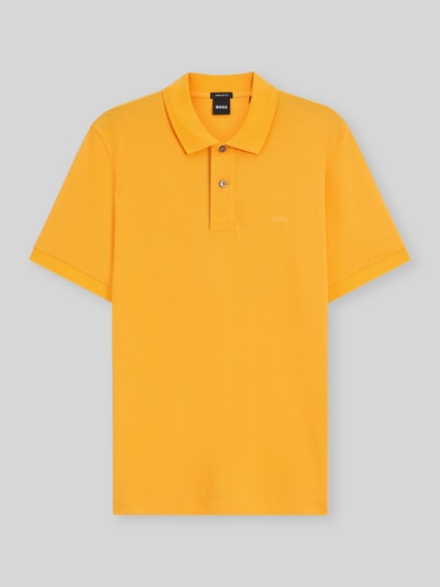 BOSS koszulka polo o kroju regular fit z czystej bawełny model 'PALLAS' Pomarańczowy 2