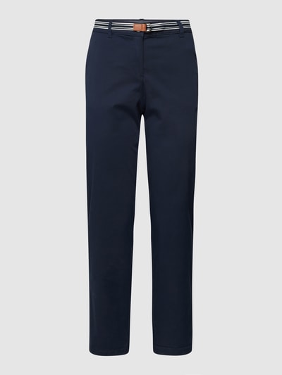 Christian Berg Woman Chino met riem Donkerblauw - 2