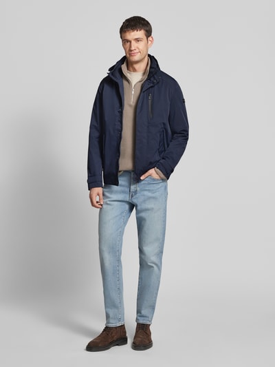 bugatti Parka met capuchon Marineblauw - 1