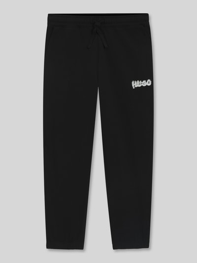 Hugo Blue Loose Fit Jogginghose aus reiner Baumwolle Modell 'NYROTRO' Black 2