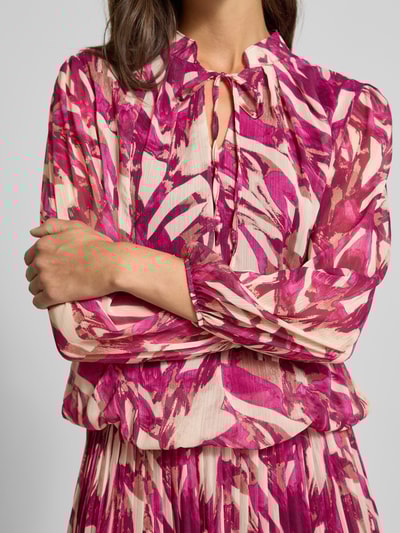 ZABAIONE Blouse met tuniekkraag, model 'Em44maa' Fuchsia - 3