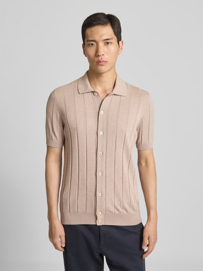 GRAN SASSO Vest met knoopsluiting Zand - 4