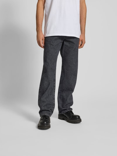 Filippa K Straight Fit Jeans mit Eingrifftaschen Dunkelgrau 4
