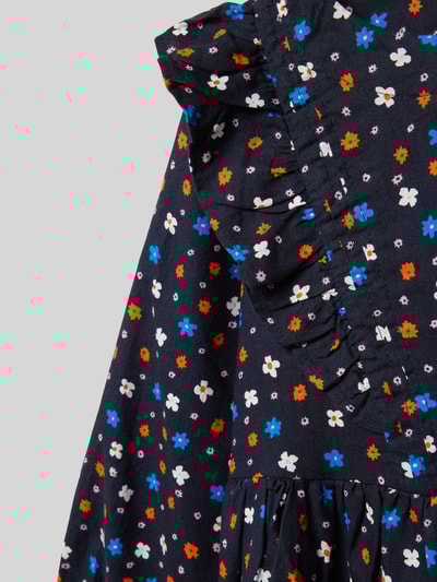 Only Vrijetijdsjurk in A-lijn van puur katoen, model 'ASTRID' Marineblauw - 4