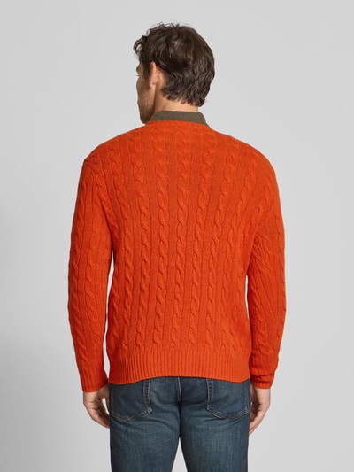 Polo Ralph Lauren Regular Fit Strickpullover aus Woll-Kaschmir-Mix Dunkelorange 5