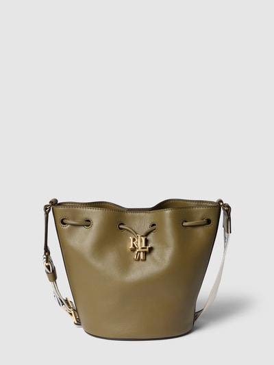 Lauren Ralph Lauren Bucket bag met labeldetail, model 'ANDIE' Olijfgroen - 2