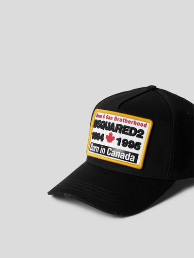 Dsquared2 Basecap mit Label-Patch Schwarz 3
