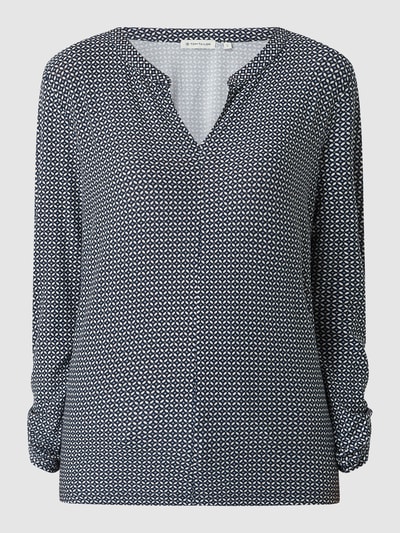 Tom Tailor Blusenshirt mit Allover-Muster  Dunkelblau 2