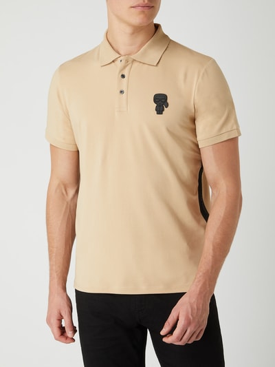 Karl Lagerfeld Poloshirt met logo-applicatie  Beige - 4