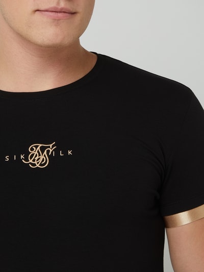 SIK SILK T-shirt met logo Zwart - 3