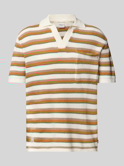 Pepe Jeans Relaxed fit poloshirt met borstzak, model 'LAMAR' Oranje - 2