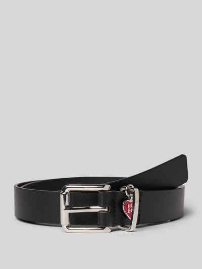 HUGO Gürtel aus echtem Rindsleder Modell 'PALM-VCHARM' Black 1