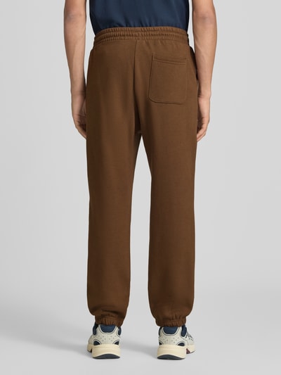 JACK & JONES Straight Fit Sweatpants aus Baumwoll-Mix Modell 'Kane' Hellbraun 5