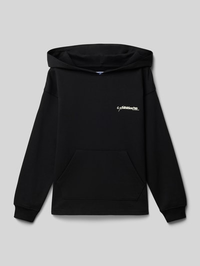 Jack & Jones Hoodie mit Label-Print Modell 'GREENPOINT' Black 1