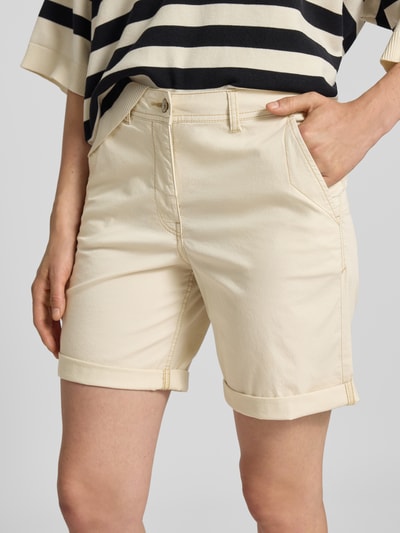 Tom Tailor Regular Fit Bermudas aus Baumwoll-Mix Beige 3