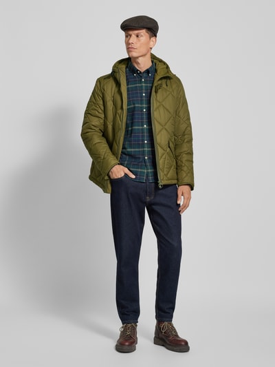 Barbour Gewatteerd jack met opstaande kraag Olijfgroen - 1