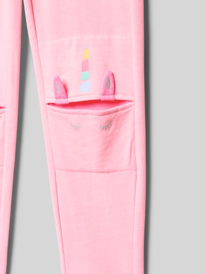 Blue Seven Regular Fit Sweatpants mit elastischem Bund Neon Pink 2