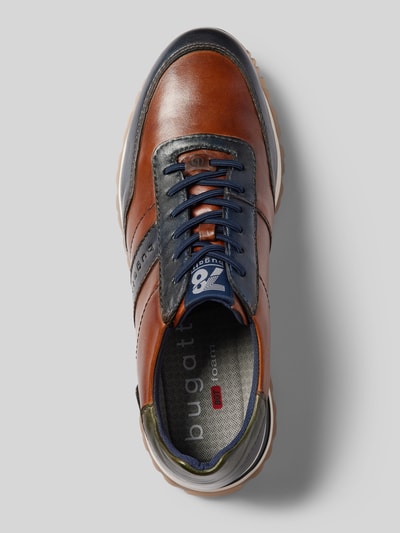 bugatti Sneaker aus Leder mit Label-Detail Modell 'Philip' Cognac 3