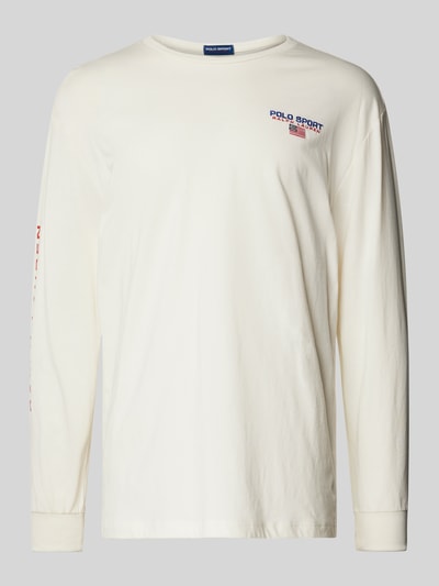 Polo Sport Longsleeve mit Label-Stitching Offwhite 2